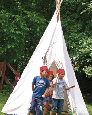 Tipi groß Wie im wilden Westen - Kisus e.K. - Kinder, Spiel und Spaß - Kindergarten, Rollenspiel, Indianer