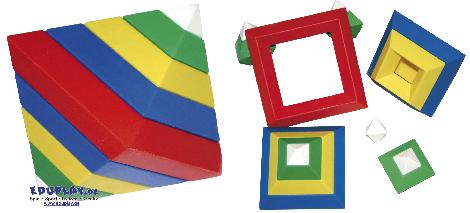 Triangle Puzzle 15-tlg. Unglaublich - Kisus e.K. - Kinder, Spiel und Spaß - räumliches Vorstellungsvermögen, Phantasie, Logik, Konstruktion, edukatives spielzeug, experimente für kinder