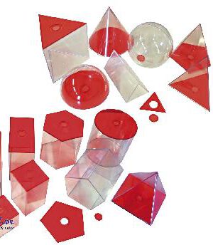 Geometrische Körper, transparent (rot) groß Gleiche Körper - kisus e.K. - Kinder, Spiel und Spaß