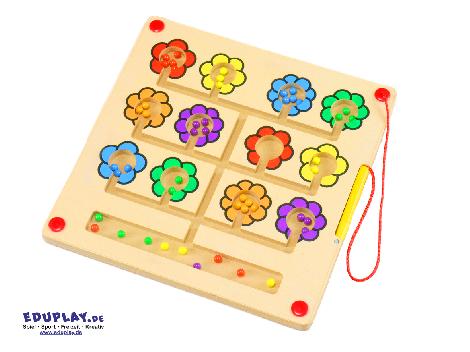 Magnetspiel Blumen Farben, Zählen und wie man den Stift hält ... lernen Vorschulkinder ganz spielerisch mit diesem Board - Kisus e.K. - Kinder, Spiel und Sßa