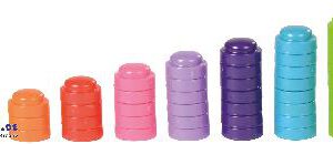 Stapelhütchen farbig 1000 Stück 1.000 farbenfrohe Kunststoff-Hütchen ... zum Stapeln, Sortieren und Zählen. Kisus e.K. - Kinder, Spiel und Spaß