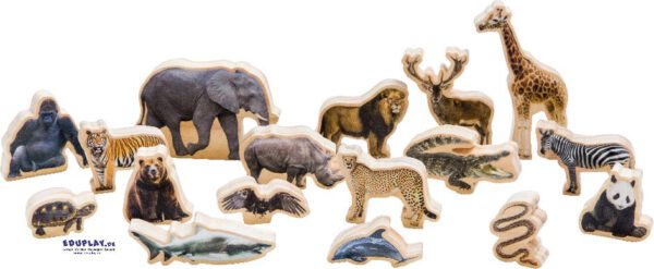 Zootiere real Bausteine mit fotorealistischen Tierabbildungen - Kisus e.K. - Kinder, Spiel und Spaß