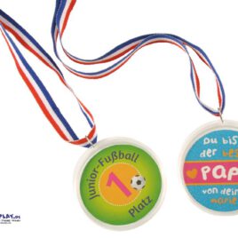 Medaille zum Selbstgestalten Zur Themenparty, beim Teamsport oder als Geschenk ... Deckel ab - Foto oder Motiv rein - Deckel wieder drauf und mit der Anstecknadel an der Kleidung oder einer mit Stoff bespannten Pinnwand befestigen.