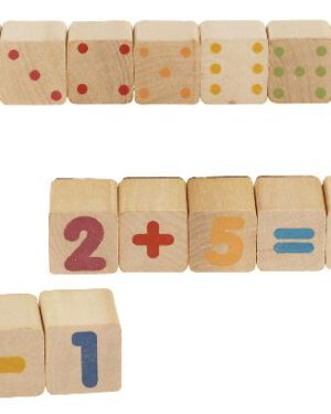 Holzstempel Mathe Zahlenmengen leichter verstehen ... Die Augen und die Ziffern auf den Stempeln haben bei gleicher Wertigkeit die selbe Farbe. Das Nachzählen der Augen hilft Kinder, Zahlenmengen und Schreibweisen besser nachzuvollziehen und somit leichter zu verstehen.