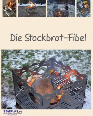 Stockbrot Fibel Stockbrot und andere leckere Rezepte ... Auf 16 bebilderten Seiten finden Sie allerhand Rezepte für verschiedene Teige, Stock-Pizza, Stock-Bratwurst, Stock-Hot-Dog, Bratapfel, Grillbanane, Backkartoffeln und Platz für eigene Rezepte. Weiter enthalten sind wertvolle Tipps und Tricks rund um die Stockbrot-Spieße, Feuerstelle bzw. Grill, Asche- und Wascheimer. - Kisus e.K. - Kinder, Spiel und Spaß - Fach-Großhandel für Kindergartenbedarf, Spielwaren und Bastelbedarf