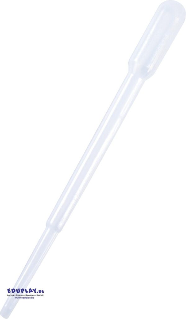 Pipette 155 mm, 2,4 ml Flüssigkeiten dosieren Kunststoffpipette aus einem Guss zum Entnehmen und tröpfchenweise Hinzugeben von Flüssigkeiten.