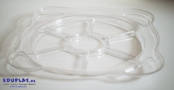 Schale 7-fach transparent für Leuchtkübel