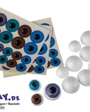 3D Augen Sticker 16er Set