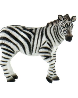 Zebra Spielfigur Zebras leben in großen Herden in Afrika ... Sie wissen genau, wer zu ihrer Familie gehört. Sie erkennen sich am Geruch, an der Stimme und an der Zeichnung ihrer Streifen. Gras und Kräuter gehören zu ihren Lieblingsessen, da sie reine Pflanzenfresser sind. Auch das Trinken ist für sie elementar, jedoch können sie bis zu drei Tage ohne Wasser auskommen. Das auffällige Streifenmuster dient vor allem der Regulierung der Körpertemperatur, hilft aber auch dabei Insekten abzuwehren und sich untereinander zu identifizieren. Die PVC-freie Spielfigur ist naturgetreu von Hand bemalt. Mit dem Gütesiegel SPIEL GUT ausgezeichnet.