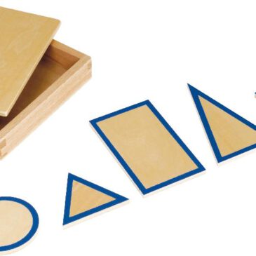 Montessori Geometrische Grundtäfelchen im Kasten Die Welt der Geometrie entdecken ... Die geometrischen Körper und die dazu passenden Grundtäfelchen bieten eine ideale Kombination, um Kindern spielerisch die Welt der Geometrie näherzubringen. Mit den geometrischen Körpern werden die grundlegenden Formen wie Kugel, Kubus, Zylinder ... auf anschauliche Weise vermittelt. Kinder lernen, die Eigenschaften der Körper zu erkennen, zu benennen und diese mit Alltagsgegenständen wie einer Apfelsine oder einem Turm zu vergleichen. Ergänzend dazu ermöglichen die geometrischen Grundtäfelchen die Zuordnung der Körper zu ihren Grundflächen, wodurch die geometrischen Zusammenhänge vertieft werden. Gemeinsam fördern die Materialien die Feinmotorik, die Auge-Hand-Koordination und das Verständnis für geometrische Formen und deren Eigenschaften. Durch gezielte Übungen, wie das Sortieren der Körper nach Roll-, Kipp- oder Standfähigkeit, das Vergleichen von Flächen oder das Arbeiten mit geschlossenen Augen, werden Wahrnehmung und Sprache gefördert. Die hochwertigen Materialien aus lackiertem Buchenholz und die durchdachte Verarbeitung sorgen dafür, dass diese Lernmaterialien langlebig und ideal für den Kindergartenalltag geeignet sind. 5 Holzfiguren zur Zuordnung der Grundflächen, in kompakter Holzbox.