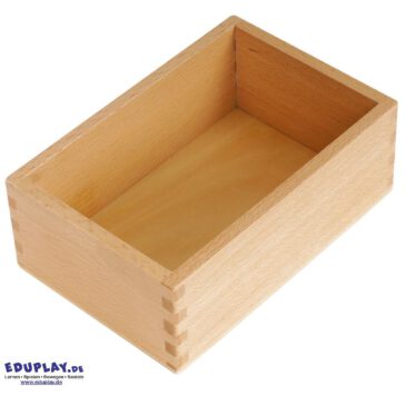 Montessori Kasten für Spindeln Zur Aufbewahung von bis zu 45 Holzspindeln ... Die robuste Box aus massivem Buchenholz ist besonders langlebig und unterstützt die Ordnung im Kindergartenalltag. Die Montessori Spindeln (nicht inkl.) bleiben stets griffbereit und können von den Kindern leicht entnommen und wieder einsortiert werden