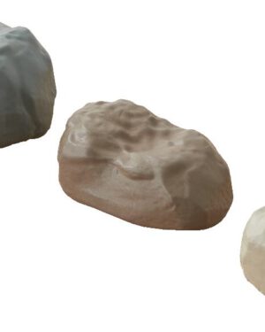 40 Schaumstoff-Steine zum Stapeln Weiche Schaumstoff-Bausteine ... sind aus PU und sehen aus wie echte schwere Felsbrocken, sind sie aber ganz und gar nicht. Sie fühlen sich weich an, sind sicher, wasserdicht, so leicht, dass sie auf Wasser schwimmen, sind schwammig und ein toller Spielspaß. Kinder lieben es, mit ihnen zu spielen und sie in allen möglichen Situationen (drinnen und draußen) zu verwenden, zum Beispiel zum Bauen oder als Accessoires für kleine Spielwelten. In Kombination mit den halben Wasserkanälen oder dem Kugelbahnsystem können sie vorsichtig auf dem Boden angeordnet werden, um verschiedene Ebenen zu schaffen, die ein Schwerkraftsystem für Kugeln, Autos oder Wasser bilden. Ein äußerst nützliches und sicheres Spielzeug für den Klassenraum. Inhalt: 8 große, 16 mittlere, 16 kleine Steine. Material: PU Maße: groß: 21 x 17 x 12 cm, mittel: 20 x 13 x 9 cm, klein: 14 x 12 x 9 cm Ab 1 Jahr